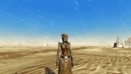 An image of the outfit 'Ghorfa Dunetreader's Armor Set'