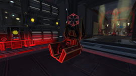 An image of the outfit 'Masked Ravyn With The Shadowhands Command Throne'