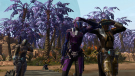 An image of the outfit 'Purple Mandalorian'
